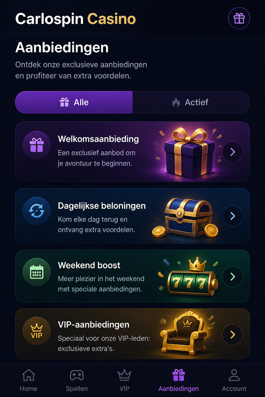 Carlospin Casino screen 2